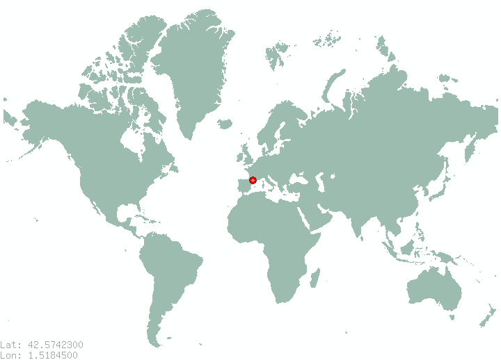 La Cortinada in world map